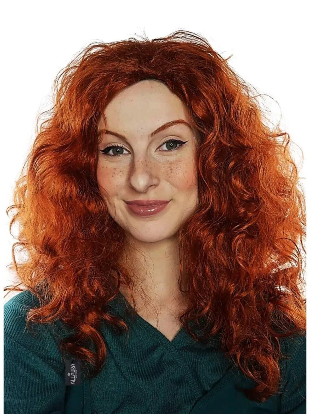 Women's Red 1 10 Inch Heat Resistant Realistic Disco Long Curly Hair Wigs